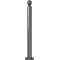 Ornamental bollard | Series 478B | � 76 mm | stationary, to be fixed by plugswith base plate 100 x 150 mm | without lock | without eyelet